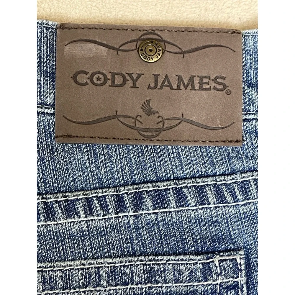 Cody James‎ Men's Medium Wash Straight Leg Denim Jeans Size 34x33 Blue